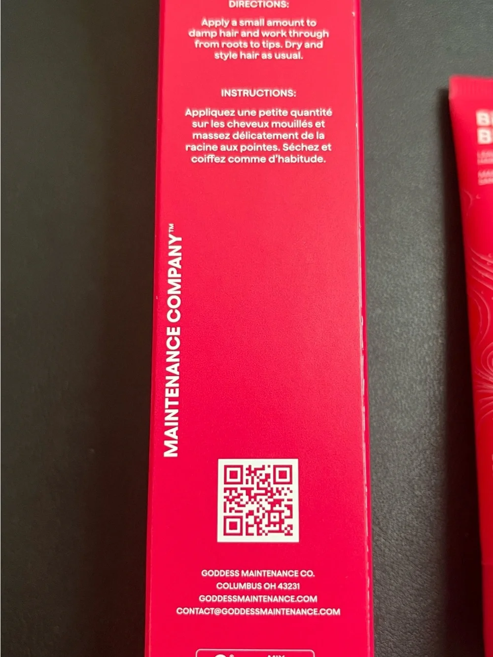 Goddess Hot Pink Maintenance Company Tube